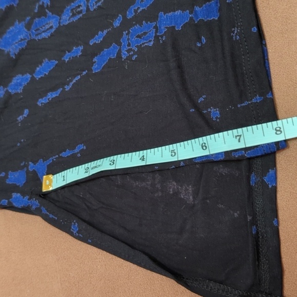 Forever 21 Contemporary Women's Black/Blue Size Large Midi Dress w/Tie Front NEW - Picture 13 of 13